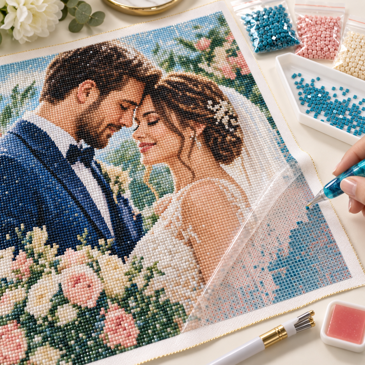 Personalisiertes Diamond Painting eigenes Foto – Bild 3