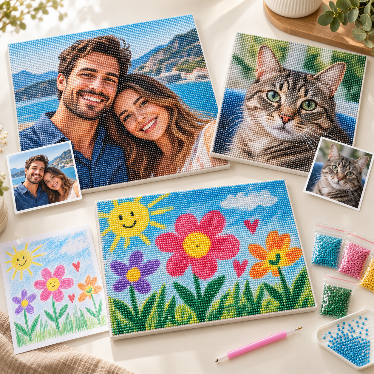 Personalisiertes Diamond Painting eigenes Foto – Bild 4