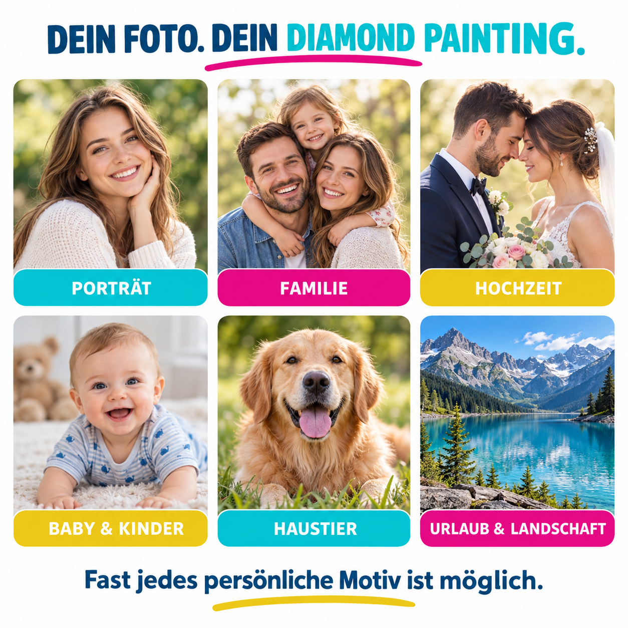 Personalisiertes Diamond Painting eigenes Foto – Bild 5