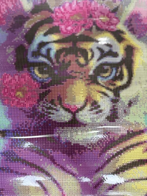 Blumen Babytiger - Eckige AB Steine - 40x50cm - 45 Farben – Bild 4