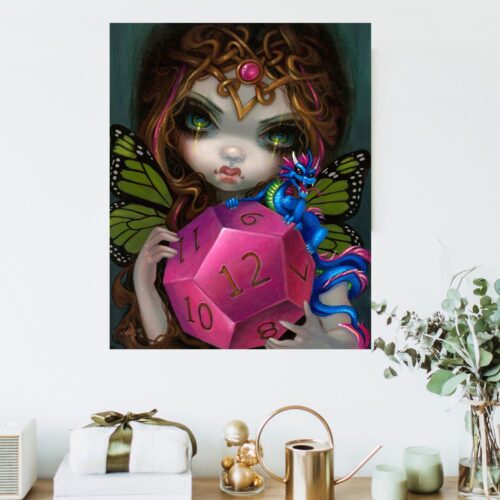 Jasmine Becket Griffith - 12 Sided Dice Fairy - 55x70cm – Bild 4