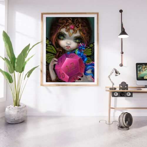 Jasmine Becket Griffith - 12 Sided Dice Fairy - 55x70cm – Bild 2