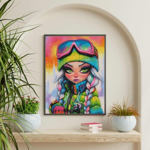 Amaris - Numixie Winter Craze - 40x50cm - Eckige Harzsteine – Bild 4