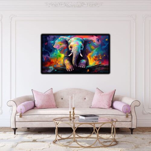 Baby Elefant Farbensplash – Bild 2