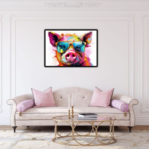 Schweinchen Farbensplash – Bild 2