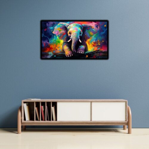 Baby Elefant Farbensplash – Bild 4