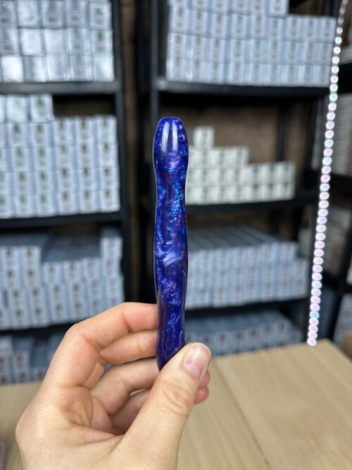 Ergo Stift "Wellen Blau Lila" - 11 Metallaufsätze – Bild 2