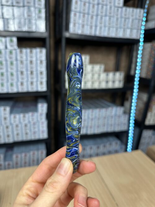 Ergo Stift "Wellen Ozean Blau" - 11 Metallaufsätze