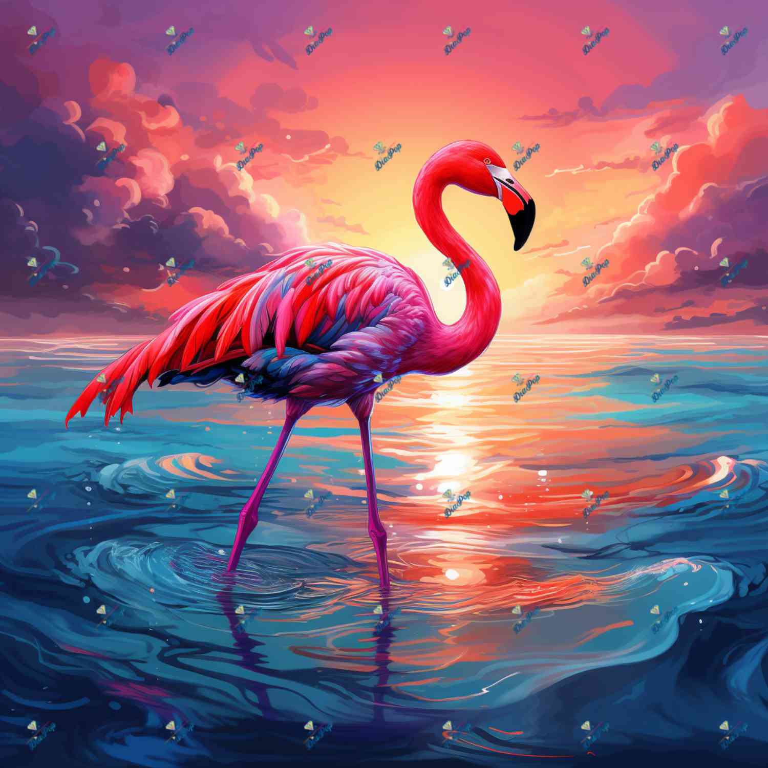 DIAPOP - Bunter Flamingo 1