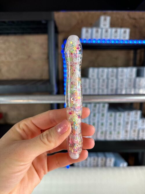 Ergo Stift "Buntes Sternenmuster" - 6 Plastikaufsätze – Bild 2