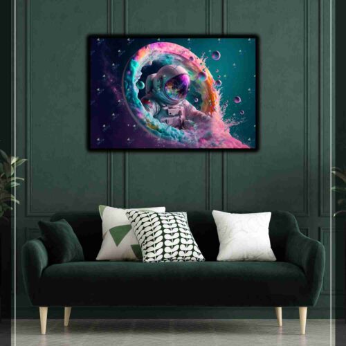 Astronaut in bunten Blasengalaxie – Bild 4