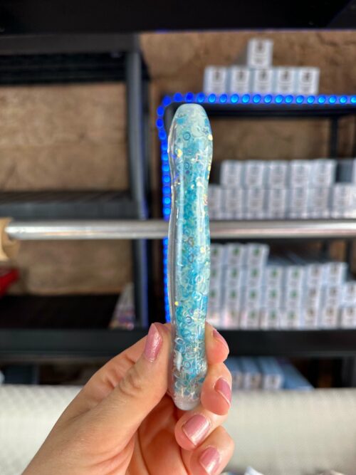Ergo Stift "Sternenmuster Blau" - 6 Plastikaufsätze