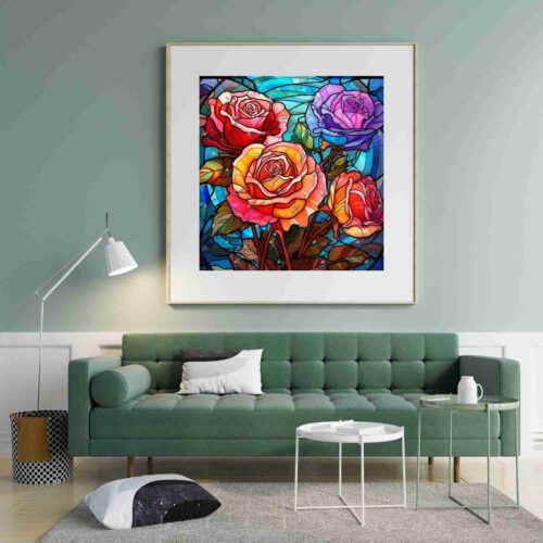 DIAPOP - Buntglas Rosen – Bild 4