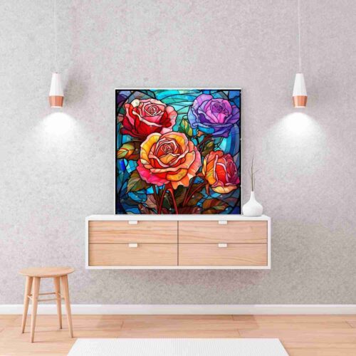 DIAPOP - Buntglas Rosen – Bild 2