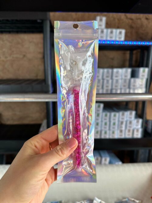 Ergo Stift "Blumen Pink" - 6 Plastikaufsätze – Bild 3