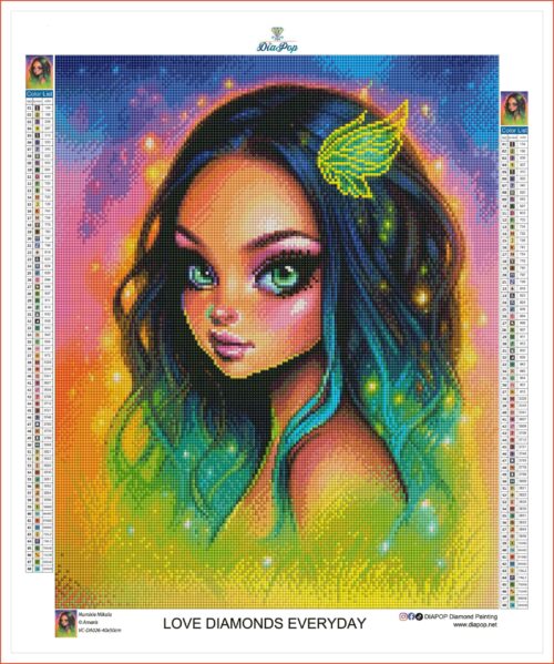 Amaris - Numixie Mikala - 40x50cm - Eckige Harzsteine – Bild 2