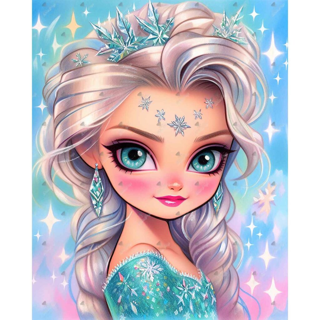 Amaris - Numixie Ice Princess - 40x50cm - Eckige Harzsteine