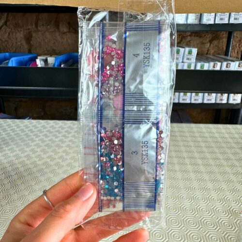 DIY Diamond Painting Schlüsselanhänger - Kreuz - 6 Stück - beidseitig paintbar – Bild 5
