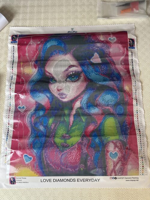 Amaris - Numixie Theresa - 40x50cm - Eckige Harzsteine - B-Ware - Ecken durch Transport zerknittert – Bild 4