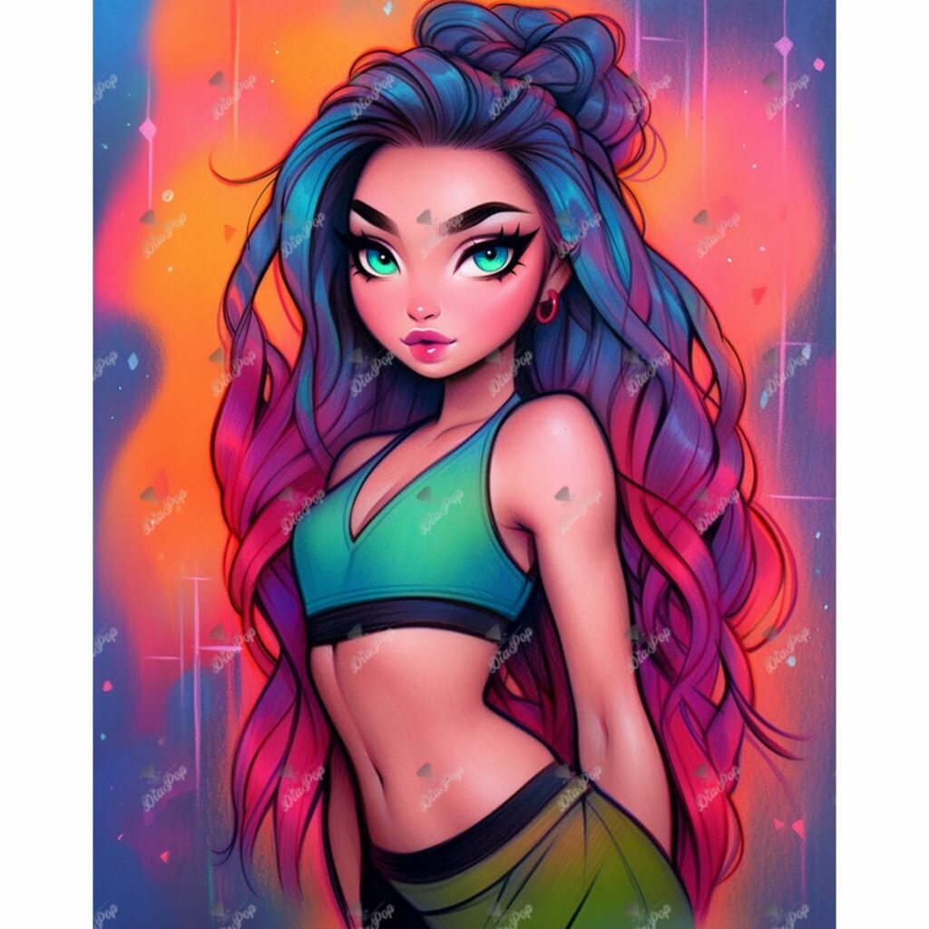 Amaris - Numixie The Art of Fitness - 40x50cm - Eckige Harzsteine