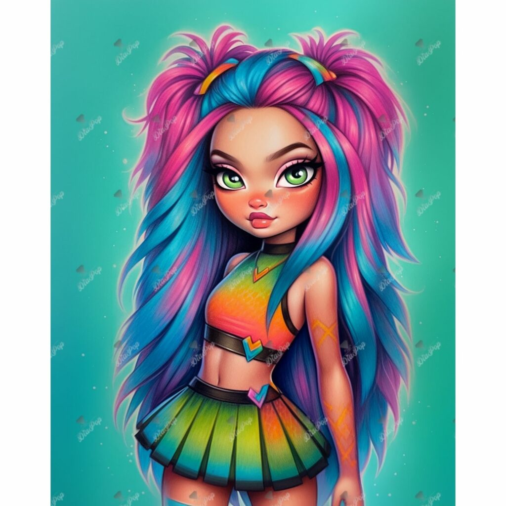 Amaris - Numixie Time to Cheer - 40x50cm - Eckige Harzsteine