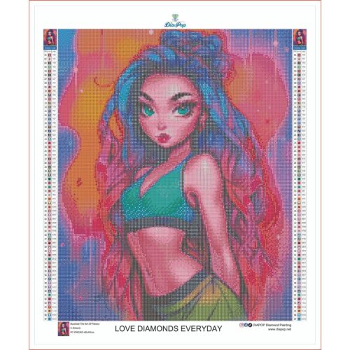 Amaris - Numixie The Art of Fitness - 40x50cm - Eckige Harzsteine – Bild 3