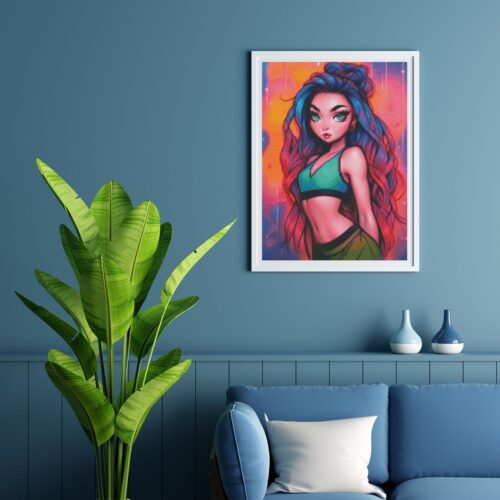 Amaris - Numixie The Art of Fitness - 40x50cm - Eckige Harzsteine – Bild 4