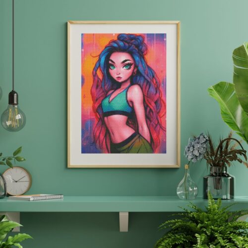 Amaris - Numixie The Art of Fitness - 40x50cm - Eckige Harzsteine – Bild 5