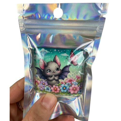 Glas Cover Minder Magnet - Fledermaus Sally - Tiki Diamonds – Bild 3