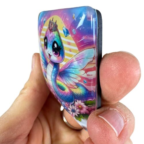 Glas Cover Minder Magnet - Fairy Snake - Tiki Diamonds – Bild 2