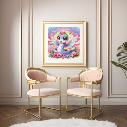 Tiki Diamonds - Fairy Snake - 50x50cm - Eckige Harzsteine – Bild 5