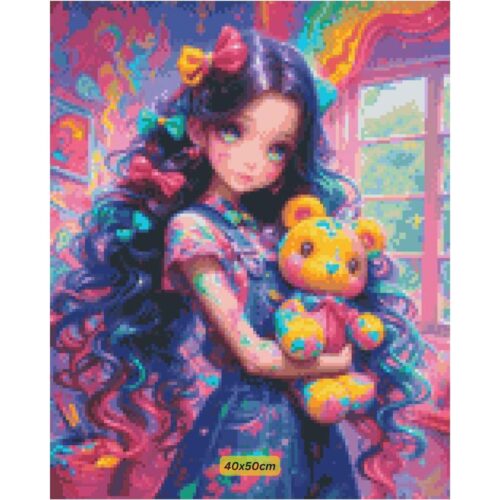 Bex Ai Art - Paint Splatter Bear 2 – Bild 2