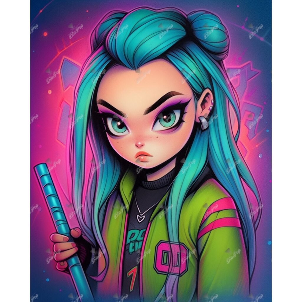 Amaris - Numixie Hockey Time - 40x50cm - Eckige Harzsteine