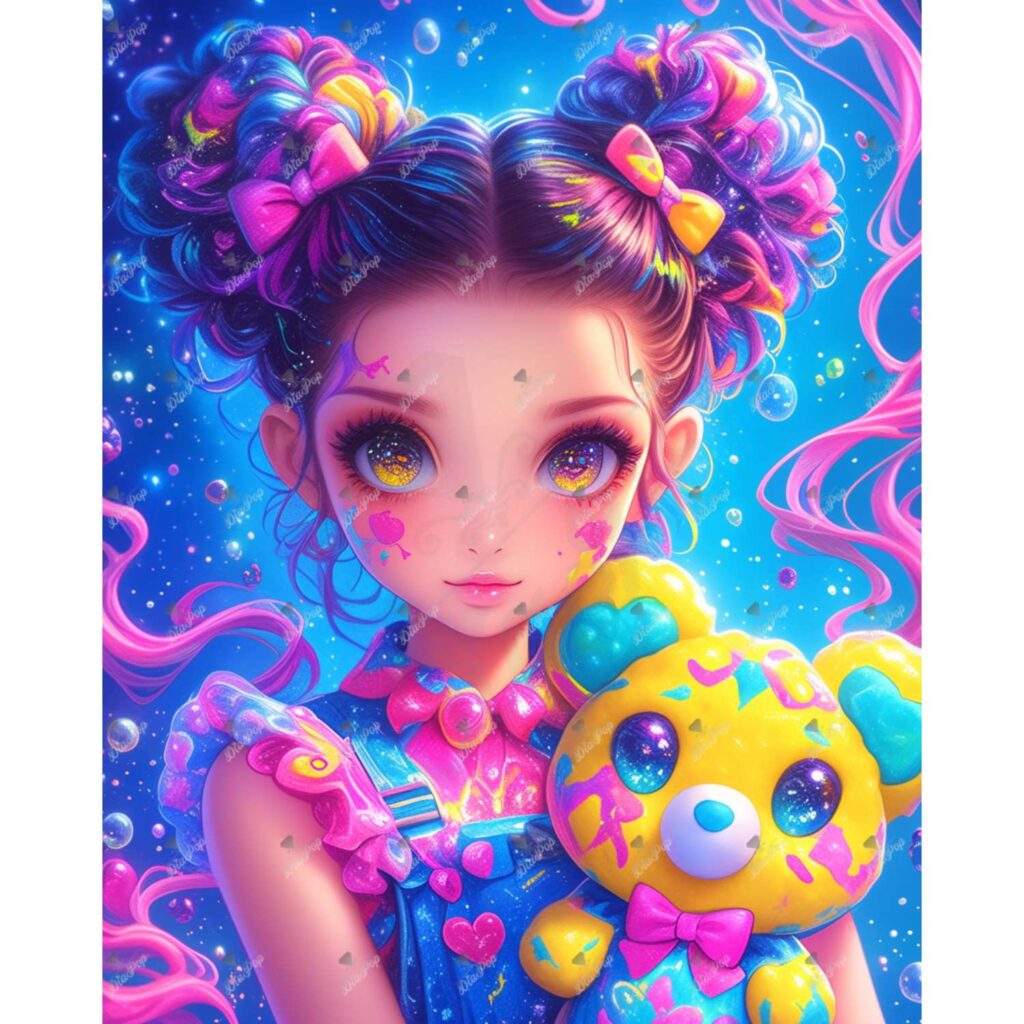 Bex Ai Art - Paint Splatter Bear 10