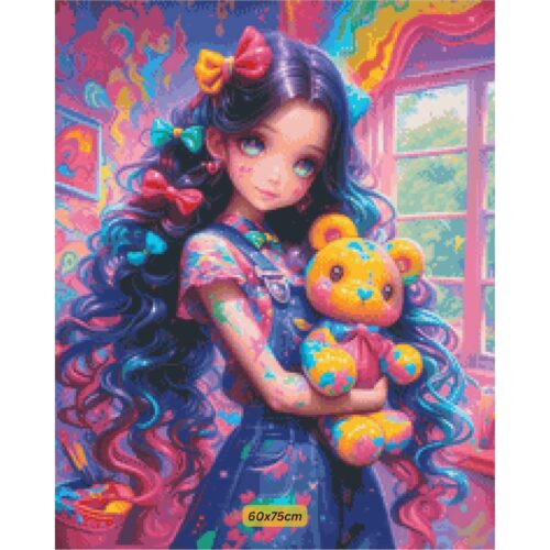 Bex Ai Art - Paint Splatter Bear 2 – Bild 4