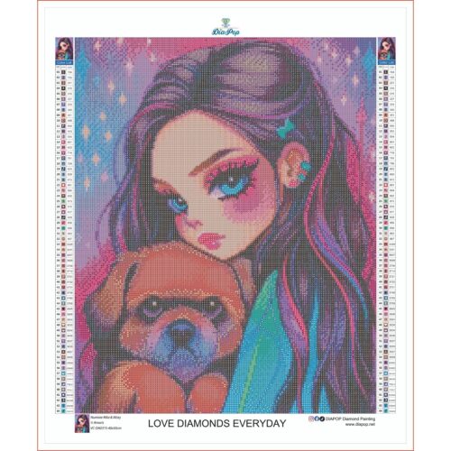 Amaris - Numixie Mila & Misty - 40x50cm - Eckige Harzsteine – Bild 3
