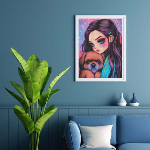 Amaris - Numixie Mila & Misty - 40x50cm - Eckige Harzsteine – Bild 5