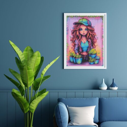 Amaris - Numixie Love for the Green - 40x50cm - Eckige Harzsteine – Bild 4