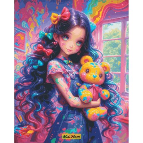 Bex Ai Art - Paint Splatter Bear 2 – Bild 6
