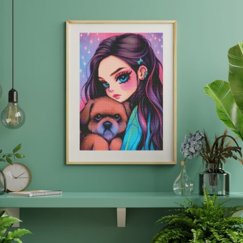 Amaris - Numixie Mila & Misty - 40x50cm - Eckige Harzsteine – Bild 4