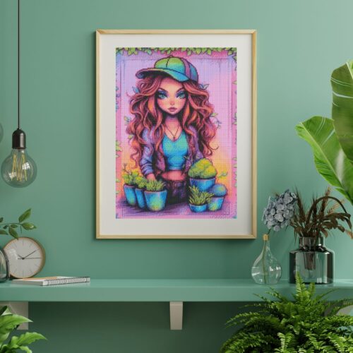 Amaris - Numixie Love for the Green - 40x50cm - Eckige Harzsteine – Bild 5