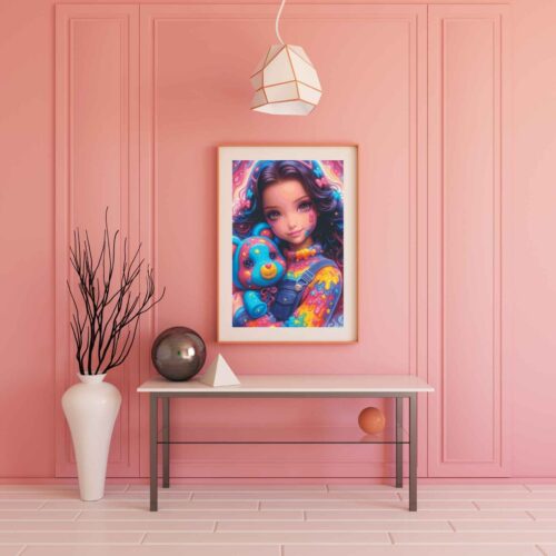 Bex Ai Art - Paint Splatter Bear 8 – Bild 7