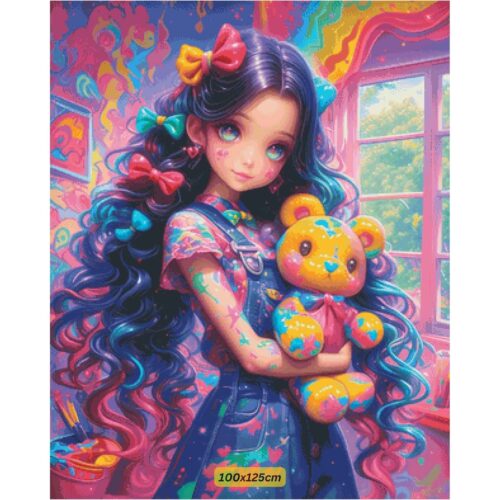 Bex Ai Art - Paint Splatter Bear 2 – Bild 8