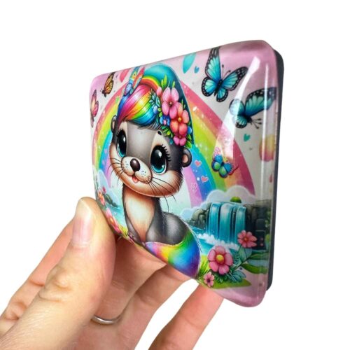 Glas Cover Minder Magnet - Felicitas - Perla's Art World – Bild 2