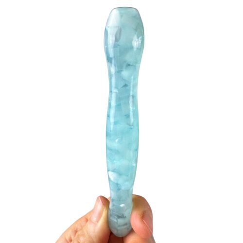 Ergo Stift "Eisblauer Kristall" - 5 Metallaufsätze