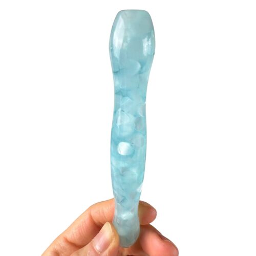 Ergo Stift "Eisblauer Kristall" - 5 Metallaufsätze – Bild 3