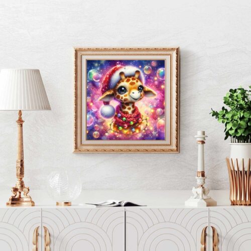 Tinkerangie - Festliche Giraffe mit Weihnachtslichtern – Bild 2