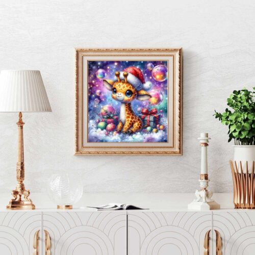 Tinkerangie - Weihnachtliche Giraffe in einer Winterwunderwelt – Bild 2