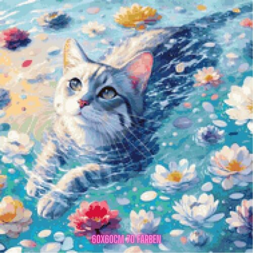 Tiki Diamonds - Katze im Blumenmeer – Bild 5