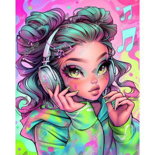 Amaris - Numixie Lyrica - 40x50cm - Eckige Harzsteine
